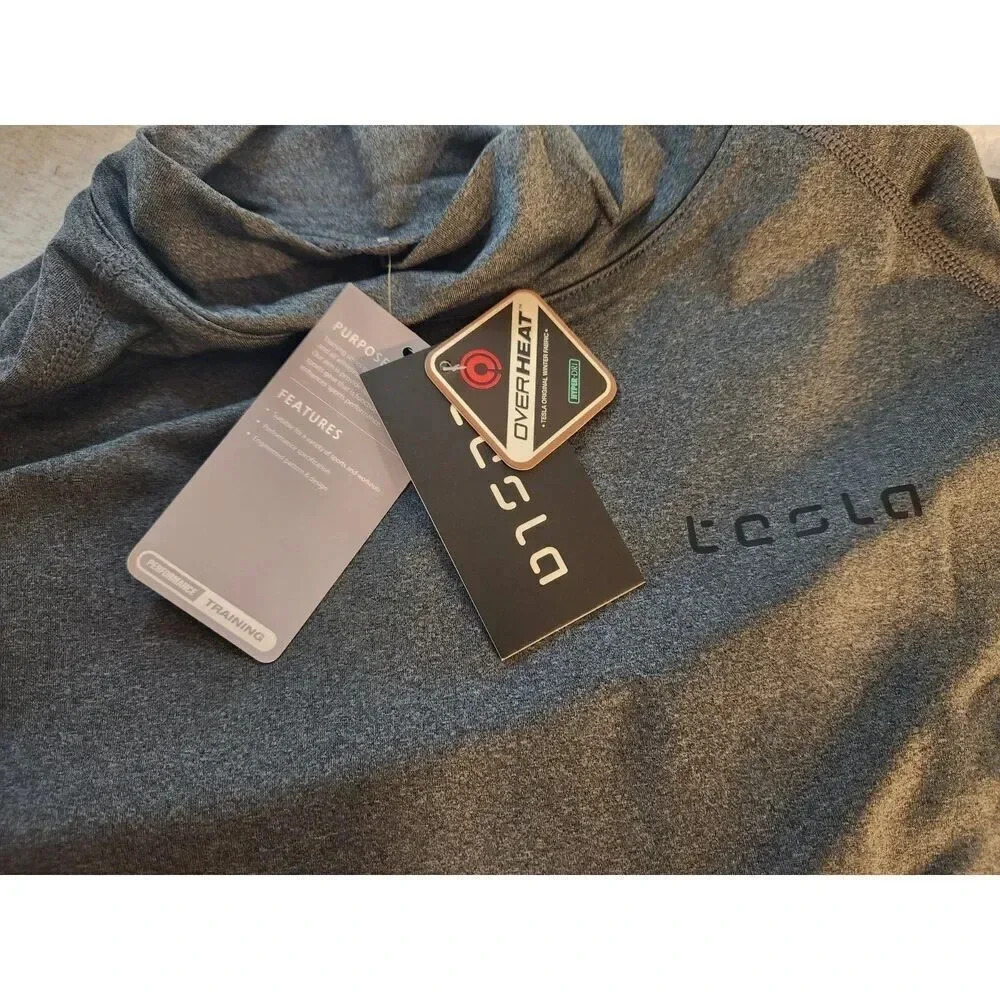 NWT Tesla Hyper-Dri Performance Men's Mock Neck Size XL Over Heat Compression - Picture 2 of 8